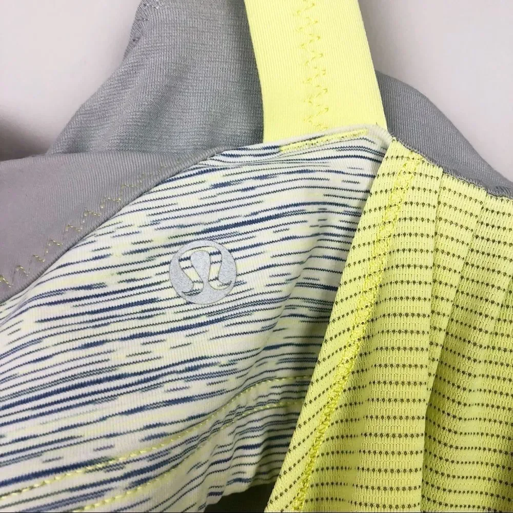 LULULEMON | Lemon Lime Bubble Tank Citrus Size 4